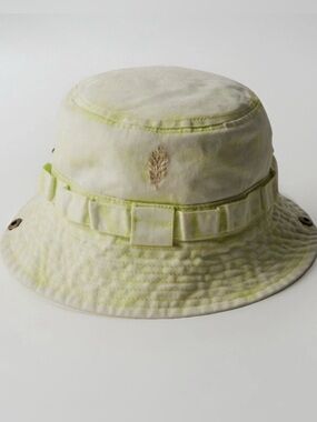 Free people Happy Trails bucket hat in washed lime NWT